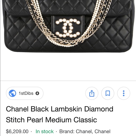 SOLD.Chanel Lambskin Diamond Pearl Westminster - Picture 2 of 8